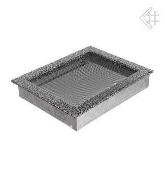 Kamin-Lüftungsgitter, 22x30cm schwarz/silber