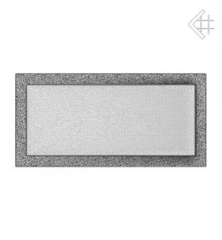 Kamin-Lüftungsgitter, 22x45cm schwarz/silber