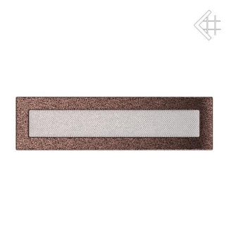 Kamin-Lüftungsgitter, 11x42cm schwarz/kupfer