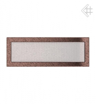 Kamin-Lüftungsgitter, 17x49cm schwarz/kupfer
