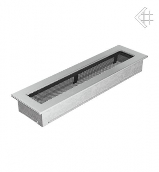 Luxus-Lüftungsgitter, 11x42cm, Edelstahl gebürstet