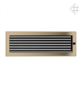 Lüftungsgitter, 17x49cm, golden-matt – mit Lamellen