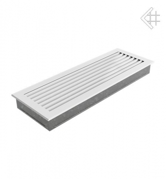Luftgitter, Lamellen feststehend, 17x49cm, weiß