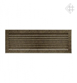 Luftgitter, Lamellen feststehend, 17x49cm, schwarz/gold