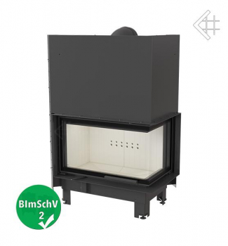 *EEK A+ Eck-Kamineinsatz Kratki MBO/P/BS/G 15 Schiebetür, Seitenscheibe rechts - 15 kW
