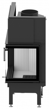 EEK A+ - Eck-Kamineinsatz HITZE Albero AL11R.H DECO Seitenglas rechts - 11kW