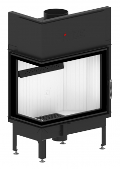 EEK A+ - Eck-Kamineinsatz HITZE Albero AL16L.H DECO mit Seitenglas links -16kW