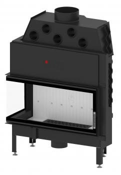EEK A+ - Eck-Kamineinsatz HITZE Albero AL19L.H DECO mit Seitenglas links -19kW