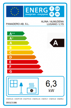 EEK A Kaminofen Panadero Alina EcoDesign - 6,3 kW