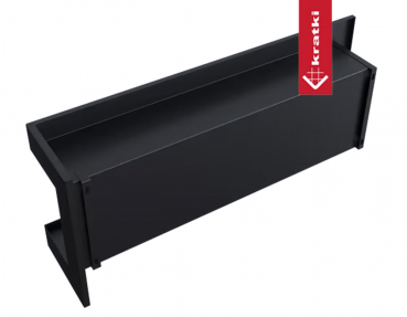 Preview: Echtfeuer-Dekokamin Wandkamin Bioethanol Eckkamin DELTA rechts - 120 cm