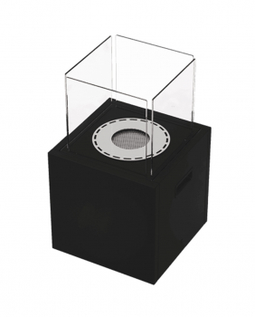 Preview: Echtfeuer-Dekokamin Bioethanol-Kamin Freistehend TOWER MINI - schwarz