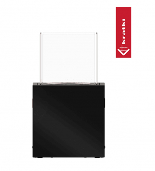 Preview: Echtfeuer-Dekokamin Bioethanol-Kamin Freistehend TOWER MINI - schwarz
