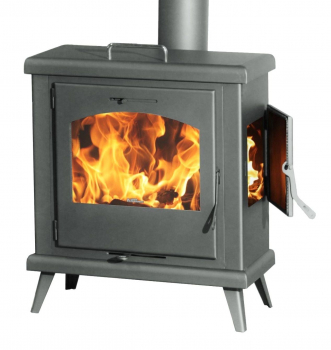 EEK A+ Kaminofen mit Herdplatte Juan Panadero C3 Horno Plus und Seitentür - 8kW