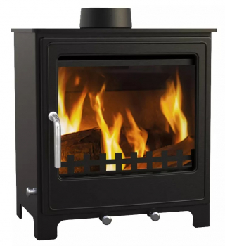 EEK A Kaminofen Z08, externe Zuluft, Holz&Kohle + dauerbrandf. – 8 kW