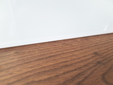80x40cm Glas weiß - Glas-Küchenrückwand Spritzschutz Herd Fliesenspiegel Glasplatte Rückwand