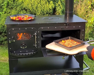 XL Garten-Backofen "Elise XL" Pizza-/Brotbackofen Garten-Kochstelle Gartenküche Holzbackofen