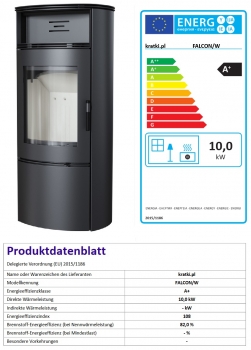 *EEK A+ Kaminofen Kratki FALCON 9 W mit 10kW