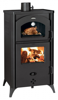 EEK A+ Kaminofen mit Backfach + Herdplatte Prity FGR D – 14,5kW