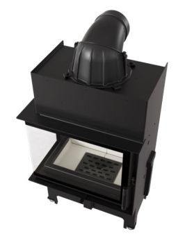 *EEK A Eck-Kamineinsatz Kratki FLOKI links - 8 kW