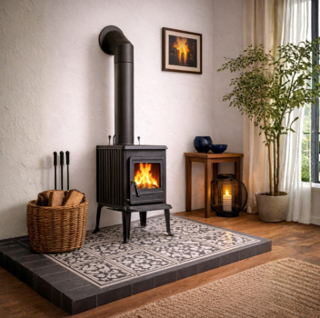 EEK A - Kaminofen Globe Fire SATURN - 6,3 kW