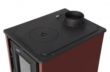 EEK A - Kaminofen mit Herdplatte 806 IGLO burgundy - 10,6kW