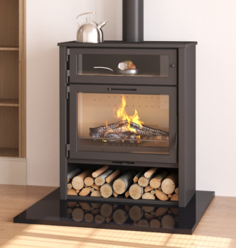 EEK A+ Kaminofen mit XXL-Backfach Juan Panadero ZEUX H - 8,1 kW