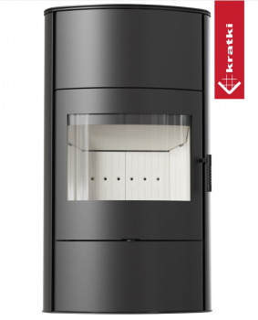 *EEK A Kaminofen Kratki AB/S/2/ROLLO Hoch Ø 150 - 10 kW