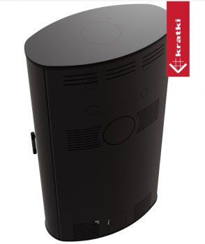 *EEK A Kaminofen Kratki AB/S/2/ROLLO Hoch Ø 150 - 10 kW