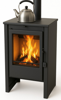 EEK A - Kaminofen LUNA LH schwarz - 9,7kW