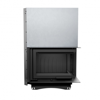 *EEK A - Eck-Guss-Kamineinsatz Kratki MAJA/P/BS/150/G !RR150mm! Hebetür mit Seitenglas rechts - 8kW + BIMSCHV II