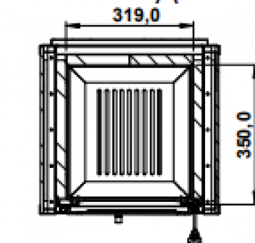 EEK A+ Kaminofen mit Backfach Pella SG Metall bordeaux - 5,4kW
