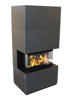 Kaminbausatz EASY STONE BOX Kratki NBC 7 - INDIAN BLACK 7KW