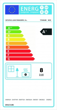 EEK A+ Kaminofen Juan Panadero NICE ECODESIGN mit Backfach - 8 kW Rauchrohr hinten