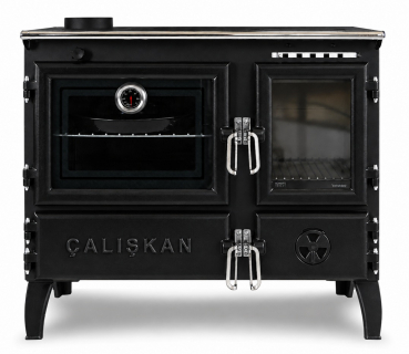 Preview: EEK A - Premium-Holzherd Modell 214 linke Version mit 6,04kW - Viel Gusseisen!