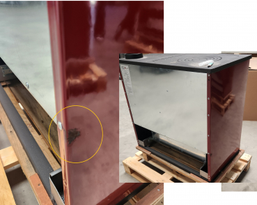 Preview: [B-Ware] EEK A Küchenofen Holzherd 802 - BELLA bordeaux - 9,12 kW