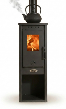 Preview: EEK A+ Kaminofen BERNA LUX S 4.0 anthrazit-grau mit 5,9 kW