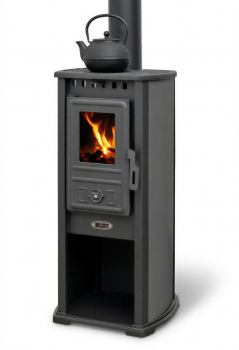 EEK A+ Kaminofen BERNA LUX G 4.0 anthrazit-grau mit 5,9 kW
