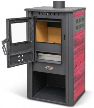 Preview: EEK A Kaminofen Atene S 4.0 Keramik Rot mit 7,5 kW