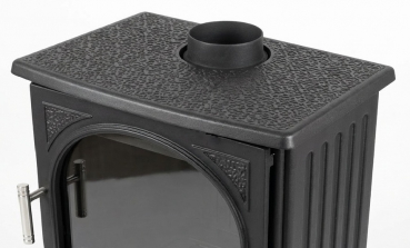 EEK A Gusskaminofen Z0827, externe Zuluft, Holz&Kohle + dauerbrandf. – 8 kW
