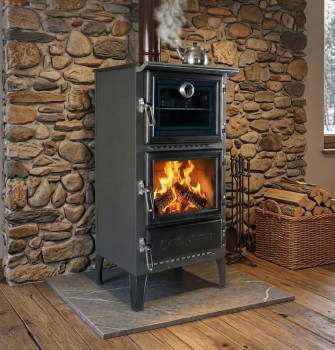 EEK A - Kaminofen Holzherd Modell 306 mit Backfach+Herdplatte - 12,10 kW