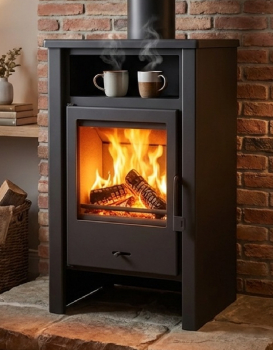 EEK A - Kaminofen LUNA LT schwarz - 9,7kW