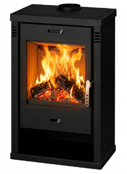 EEK A+ Kaminofen Victoria Torino, schwarz– 7,52kW