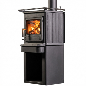 EEK A Kaminofen Globe Fire Ceres mit Herdplatte - 6,3 kW EcoDesign