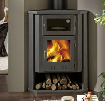 EEK A+ ECK-Kaminofen mit Backfach Panadero COIMBRA - 7kW