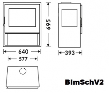 EEK A Kaminofen Panadero JAVA TRIVISION mit 3 Scheiben - 5,9 kW, raumluftunabh.