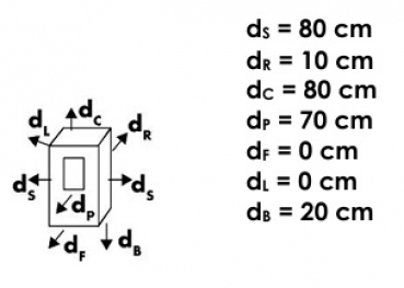 EEK A+ 3-Scheiben-Kaminofen Panadero OLAF TRIVISION, raumluftunabh. -8 kW