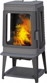 EEK A Design-Gusskaminofen Plamen Authentic 35N Herdplatte, ext. Zuluft- 11kW
