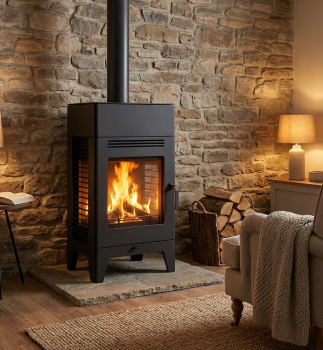 Preview: EEK A+ Premium-Kaminofen Modell 1W60 - Dreischeiben mit 6 kW