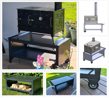 Universal-Untergestell für Gartenofen, Gartenherd z.B. Rosalie, Elise, Elise XL, Erna, Kurt, Traudel, Pizza-Ofen