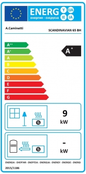 EEK A+ Panoramakaminofen SCANDINAVIAN 65 BH - 9kW